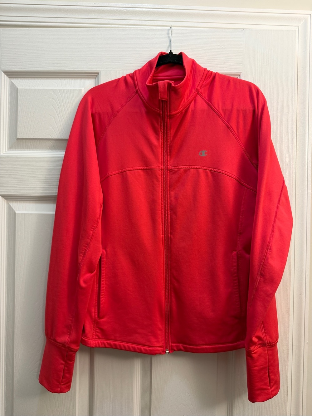 Champion Women's Pink Full-Zip Activewear Fleece-Lined Jacket, Size XL